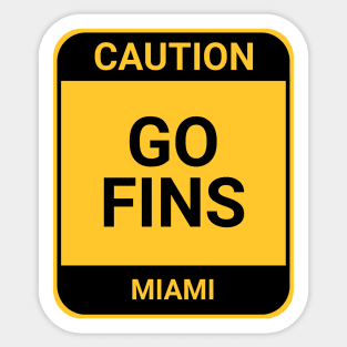 GO FINS Sticker